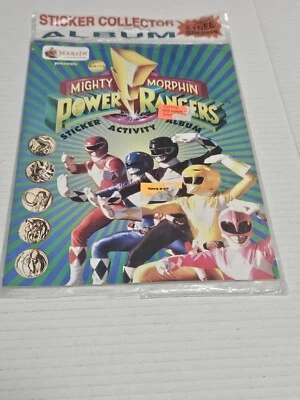 Álbum de pegatinas vintage de Mighty Morphin Power Rangers 1994 Foto 1 de 2