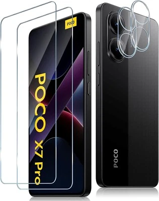 MSM 2X Schutzglas ( Display + Kamera ) für Xiaomi POCO X7 Pro 5G Panzerfolie Full 9H