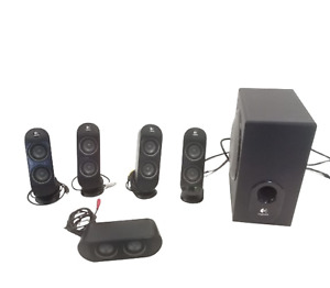 Logitech X-530 5.1 Channel Surround Speaker System Subwoofer - Black 70W Working
