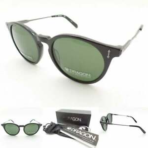 Dragon DR Hype LL Black Green 51mm New Authentic Sunglasses