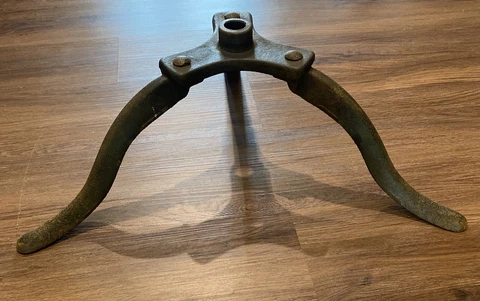 Antique Cast Iron Base Stand Tripod 3 Leg Industrial Drafting Table Parts Cover