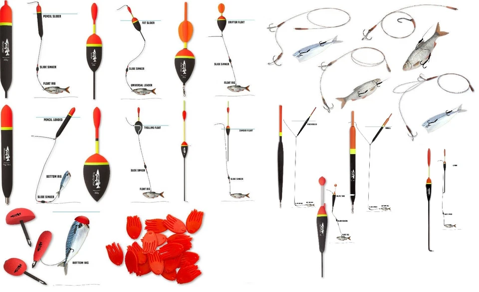 Raubfisch Systeme Stahl Vorfach Köderfischpose Pose Zander Hecht Haken Zebco