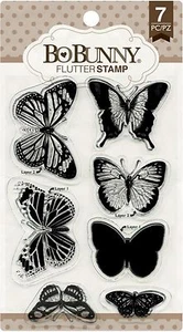 Butterfly Butterflies Clear Unmounted Rubber Stamps Set BOBUNNY 12105895 New - Picture 1 of 1