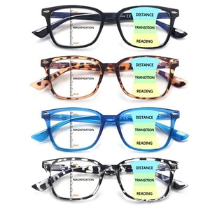 Progressive Multifocus Reading Glasses for Women Men Blue Light Blocking Mult... - Picture 1 of 8
