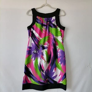 Alyx Women's Multicolor Sleeveless Floral Colorful Pencil Dress Petites Size 14P - Picture 1 of 9