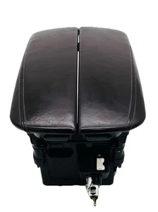 BMW X5 X6 2014-2018 (F15 F16) consola central delantera reposabrazos compartimento (marrón) - Imagen 1 de 16