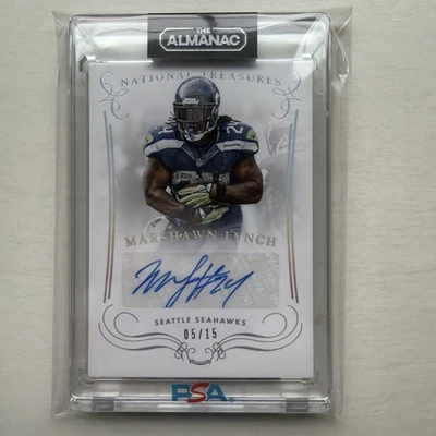Marshawn Lynch 2014 National Treasures Autograph /15 - Image 1 of 2