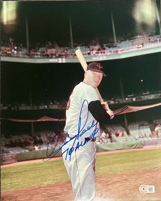 Foto autografada assinada por BOOG POWELL 11x14 “79 AL MVP” Beckett certificado de autenticidade - Imagem 1 de 3