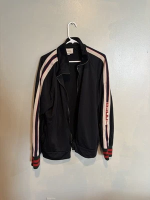 Gucci Technical Track Jacket Black (used) 474634-X5T39 Size XXL - Image 1 of 4
