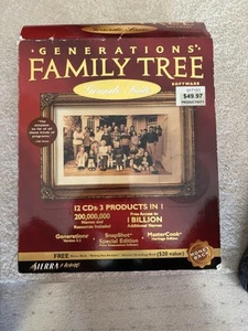 Sierra Home Generations Grande Suite FAMILY TREE SOFTWARE Version 5.2 w/Books - Picture 1 of 3