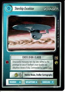 STAR TREK CCG THE MOTION PICTURES RARE CARD STARSHIP EXCELSIOR - Picture 1 of 1