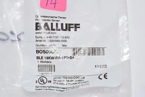 NEW Balluff Ble 18kw-pa-1pp-s4-c M18x1 Photoelectric Sensor BOS00CW - Picture 1 of 2