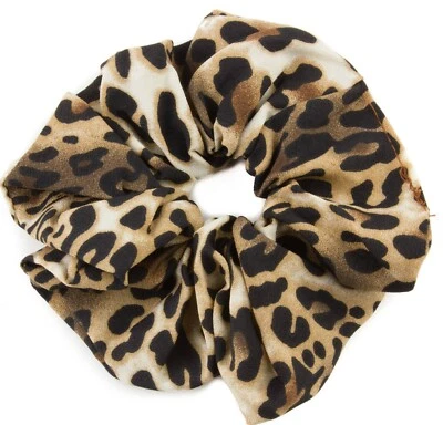 MYTOPTRENDZ COLLECTION Leopard Hair Scrunchie Soft Silky Satin Scrunchies Ponytail Holder Hair Band