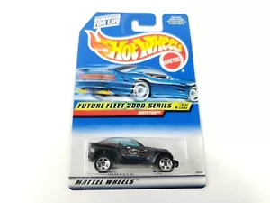 2000 Hot Wheels Future Fleet 2000 Series 3/4 Jeep Jeepster Black #003 5sp Sealed - Picture 1 of 6