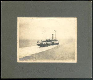 ENGLAND le vapeur à aube "LONDON BELLE" Vintage argentic print c.1910 - Picture 1 of 2