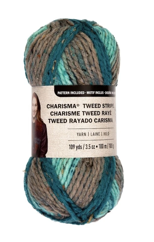 Fio Loops & Threads Charisma Tweed Hues, cappuccino, 3,5 oz., 109 jardas - Imagem 1 de 1