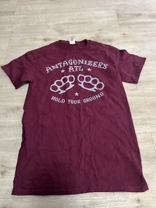 The Antagonizers ATL Shirt Red Size Small Mens Punk Oi! Anti Heroes Evil Conduct - Picture 1 of 6
