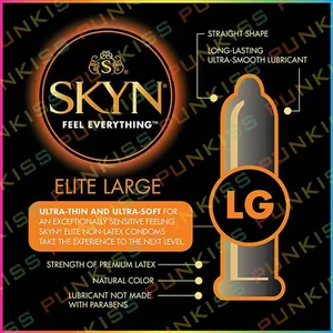 SKYN Elite LARGE Lubricated Non-Latex Condomsđź’‹Ultra Thin Premium Polyisoprene - Picture 1 of 7