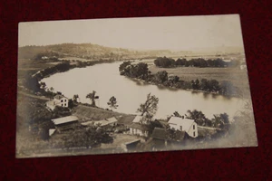 View On Muskingum at Marietta Ohio Postcard - Real Photo RPPC - Picture 1 of 2