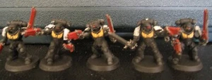 40K Black Templars Primaris Crusader Squad with 5 Initiates painted. - Bild 1 von 4