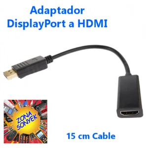ADAPTADOR Convertidor DP (DisplayPort) a HDMI - Imagen 1 de 2