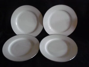 Royal Worcester Classic Platinum Dinner Plates x 4 - Picture 1 of 4