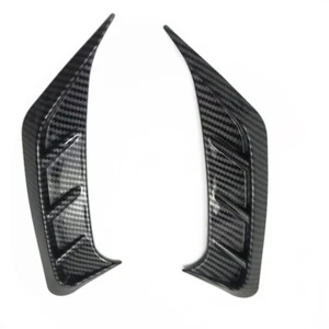 2PCS Universal Carbon Fiber Style Headlight Eye Lid Eyelids Cover Decoration - Foto 1 di 7