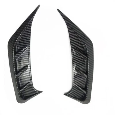 2 PIEZAS Universal Fibra de Carbono Estilo Faro Tapa Párpados Cubierta Decoración Foto 1 de 4