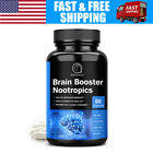Brain Booster Nootropic Supplement Support Focus Energy Memory & Clarity 60 Pill