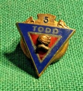 DE COLECCIÓN TODD PIONEERS 5 AÑOS DE SERVICIO Premio Solapa PIN BASTION BROS ROCHESTER NY - Imagen 1 de 5
