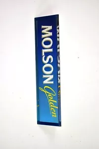 Molson Golden Dreieckig Bier Zapfhahn Griff Fass Zapfhahn Knopf Männerhöhle 7,5 Zoll - Bild 1 von 3
