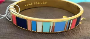 RARO NUOVO BRACCIALE KATE SPADE JUMP FOR JOY IDIOM MULTICOLORE CERNIERA MAGNETICA/BOBINA - Foto 1 di 12