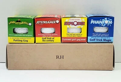 Bolas de golfe truque (4 pol. kg) por acampamento e ao ar livre ~ Bolas de golfe brincadeira - Imagem 1 de 4