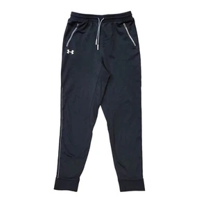 Under Armour Black Skinny Tracksuit Bottoms Uk Boy's XL W28 L28 AA233 - Picture 1 of 4