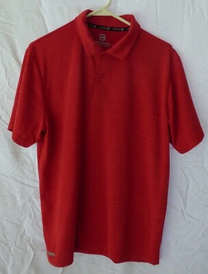 Free Country Ultimate Comfort Size Medium Red Polo Short Sleeve Golf Shirt  - Image 1 of 4