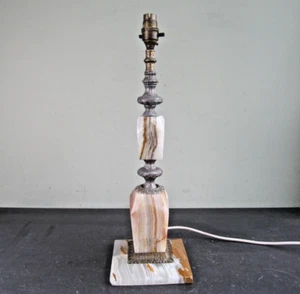 Large Vintage Italian Marble Table Lamp - 3.8 Kg 50 cm - Picture 1 of 13