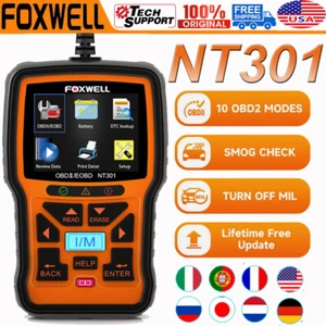 FOXWELL NT301 OBD2 Scanner Code Reader Car Check Engine Fault Diagnostic Tool - Picture 1 of 14