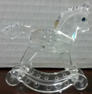 Swarovski Crystal Rocking Horse 183270 (No Box) - Picture 1 of 1