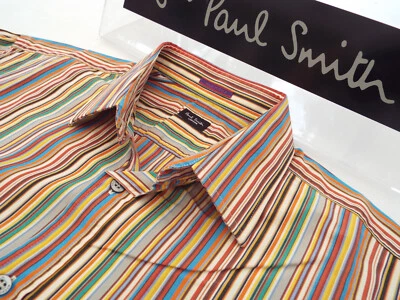 PAUL SMITH Mens Shirt 🌍 Size 15.5" (44" CHEST) 🌎 RRP £95+ 📮 ICONIC STRIPES - Image 1 of 4