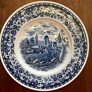 10 1/2” Blue Castle Porcelain Collectable Dinner Plate Villeroy & Boch Germany - Picture 1 of 5