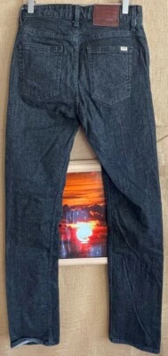 VANS men’s black denim jeans 27 x 30 slim straight stretch - Image 1 of 4