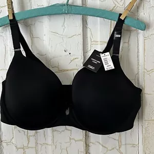 TORRID Curve 38DD Bra Black Lightly Lined T-shirt Back Smoothing NWT Retail $50 - Picture 1 of 9