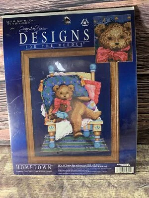 Designs Mr Bear M L'Ours Hometown Counted Cross Stitch #5611 New Sealed - Image 1 of 4