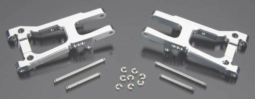 NEW Golden Horizons Aluminum Suspension Arm Set Silver for Slash - Image 1 of 1