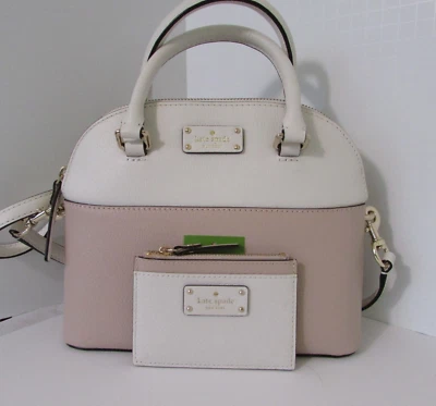 Bolso Kate Spade Mini Carli Grove Street Rosa Nube Cemento y Tarjetero Nuevo con Etiquetas Foto 1 de 4