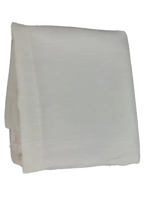 Cortina de chuveiro vintage ROYAL AMES cremosa branca/marfim texturizada padrão horizontal - Imagem 1 de 4