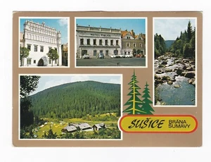 Czech Republic Vintage Postcard Susice Brana Sumavy - Picture 1 of 2