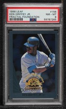 1998 Leaf Fractal Foundation Curtain Calls /3999 Ken Griffey Jr #156 PSA 8 HOF