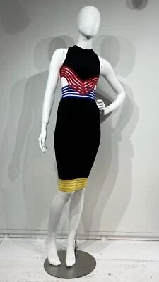 Christopher Kane resort 2014 chevron stripe dress. - Image 1 of 4