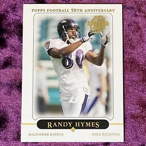 Randy Hymes 2005 Topps 50th Gold #202 MINT Ravens Jersey Grambling Legends Moss - Picture 1 of 4
